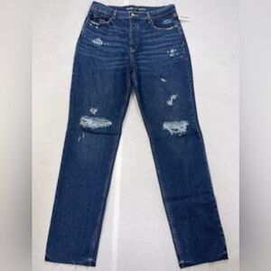 Distressed Blue Jeans